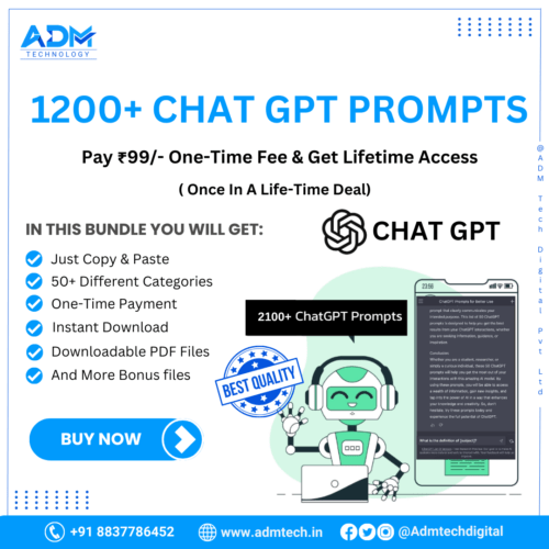 1200+ Premium ChatGPT Prompts +The Ultimate ChatGPT Guide Bundle