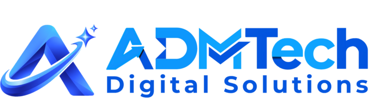 ADMTech Digital Solutions Logo Blue