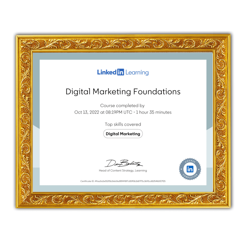 Certifications 7 certified digital marketing agency