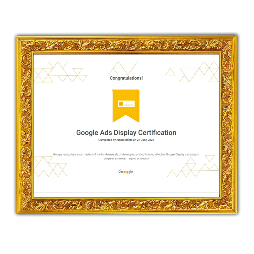 Certifications 9 certified digital marketing agency