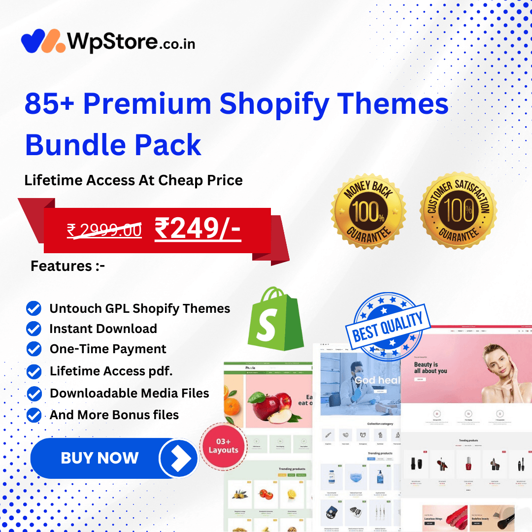 85+ Shopify Premium Themes Bundle