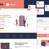 aman-elementor-template-kit-preview