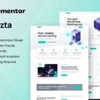 Hozta - Web Hosting Service Elementor Template Kit - Hozta is Elementor Template Kit for web hosting business & services. This template has cool layout with modern style design, and professional look. Suitable for any business related to web hosting and service. You can easily start & build professional hosting website. Just drag and drop, no coding required.