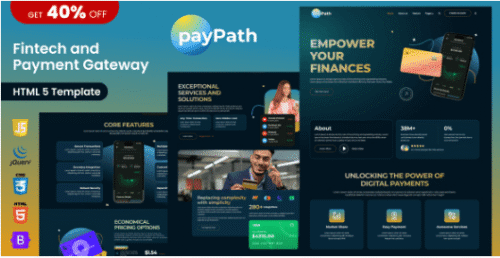 PayPath - Fintech & Online Payment Gateway HTML5 Template