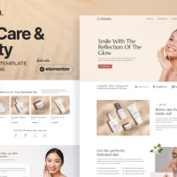 Briteskin - Skincare & Beauty Elementor template Kit (Free Landing Page)